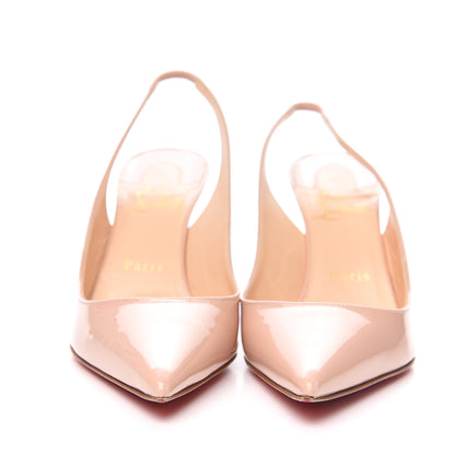 Christian Louboutin Patent Clare Sling 80 Pumps 38.5 Antoinette 2 of 9