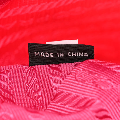 Prada Nylon Tessuto Impuntu Quilted Chain Shoulder Bag Fuxia 7 of 11