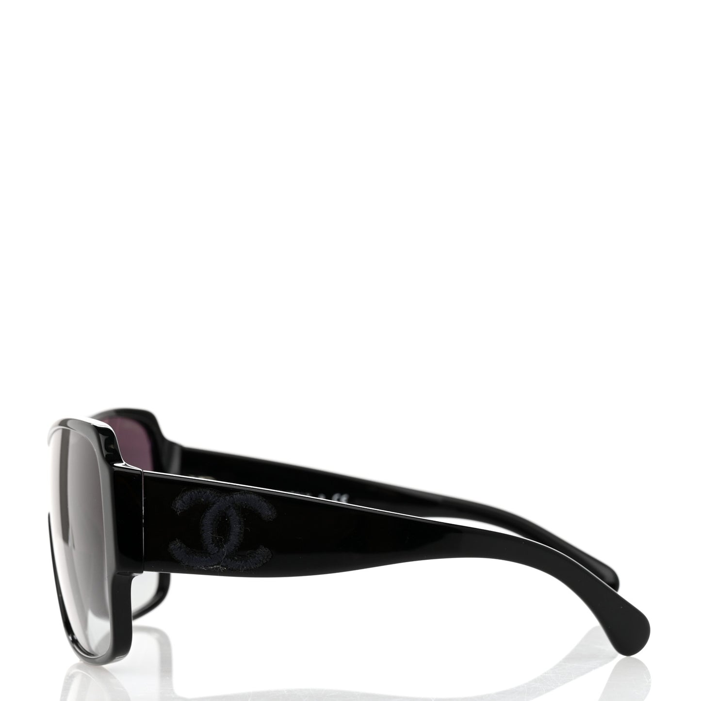 Acetate Shield Sunglasses 5449-A Black