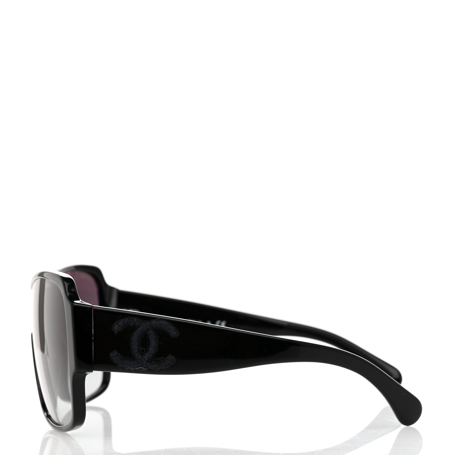 Chanel Acetate Shield Sunglasses 5449-A Black 3 of 8