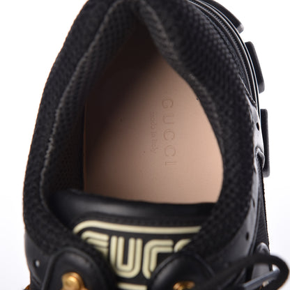 Gucci X SEGA Mesh Suede Calfskin Womens Flashtrek Sneakers 41 Black Silver 5 of 7