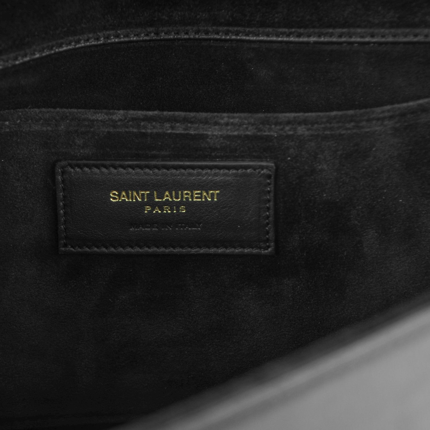 Saint Laurent Calfskin Classic Y Ligne Clutch Black 6 of 7