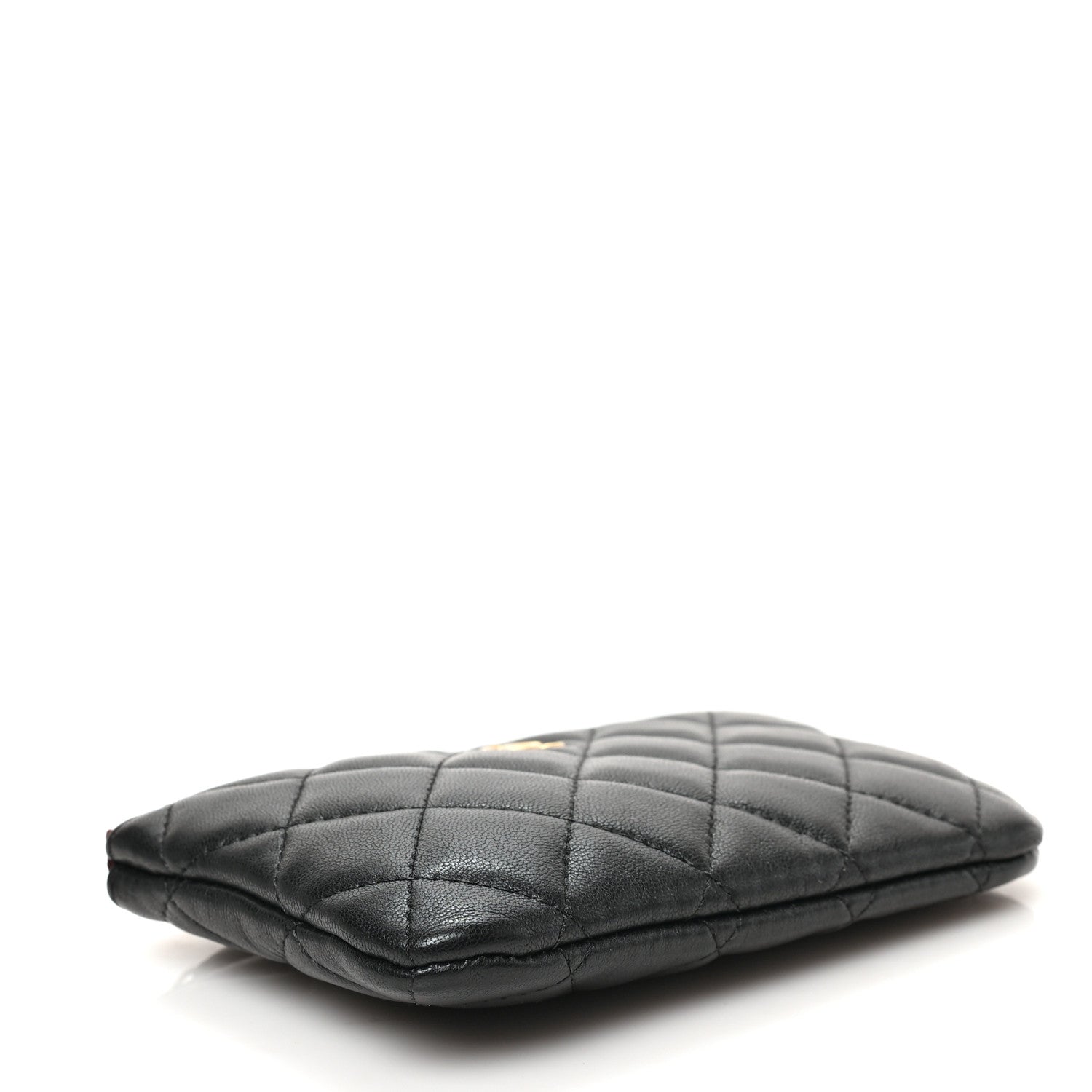 Chanel Lambskin Quilted Small Cosmetic Case Black 4 of 7