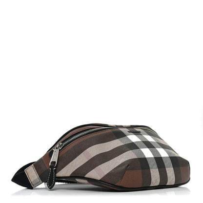 Burberry E-canvas Check Bum Bag Dark Birch Brown 4 of 9