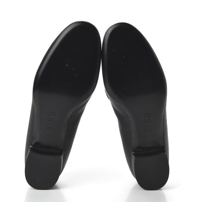 Chanel Calfskin CC Mocassin Loafers 38.5 Black 5 of 9
