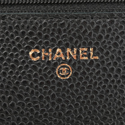 Chanel Caviar Quilted Wallet on Chain WOC Black 6 of 13