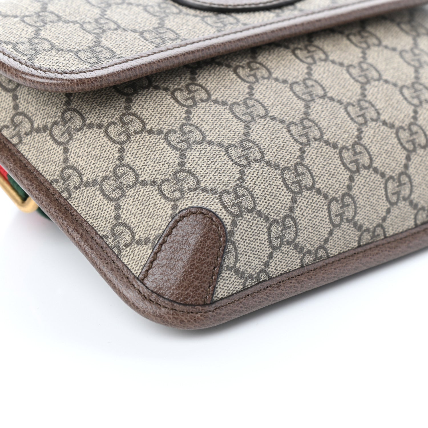 Gucci GG Supreme Monogram Neo Vintage Web Belt Bag Brown 8 of 9