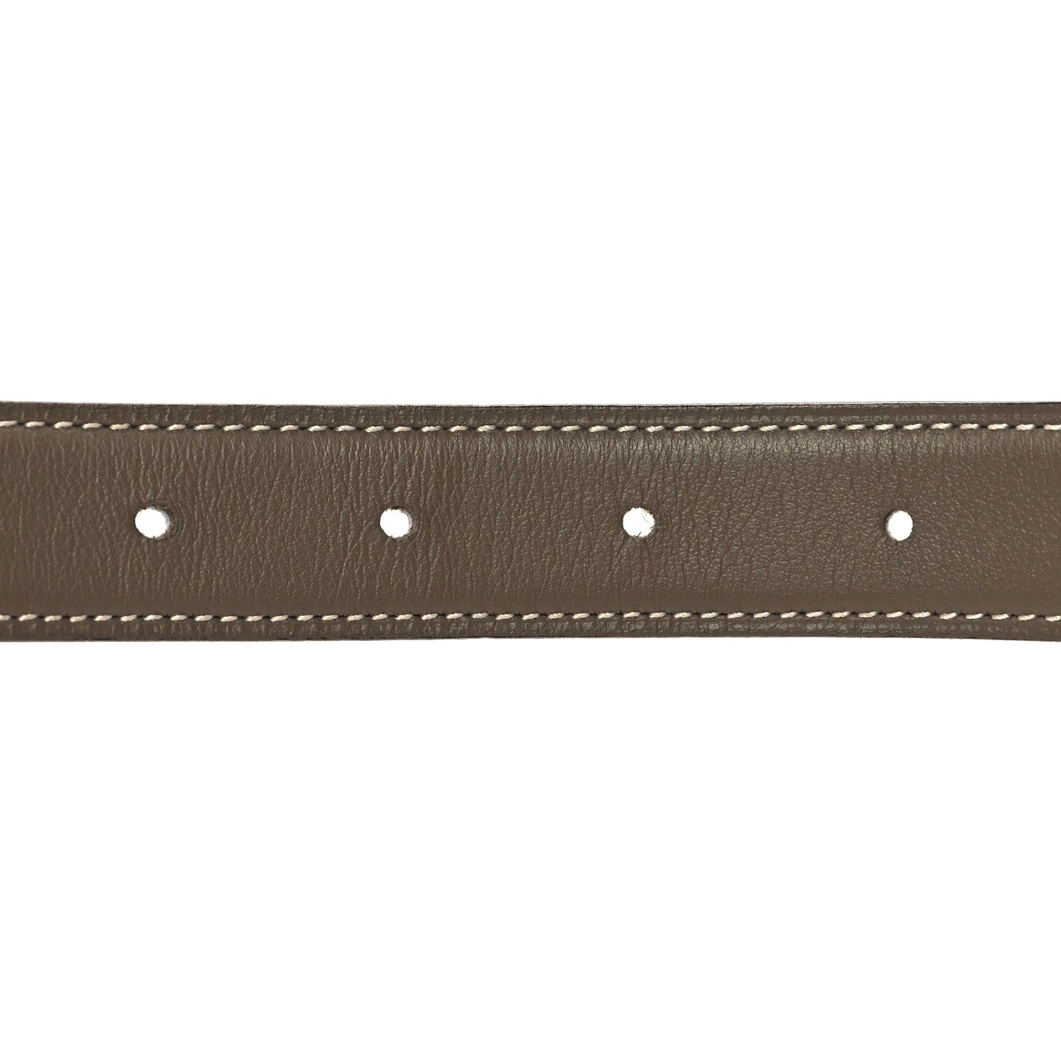 Hermes Epsom Swift 24mm Mini H Belt 75 30 White Etoupe 4 of 6
