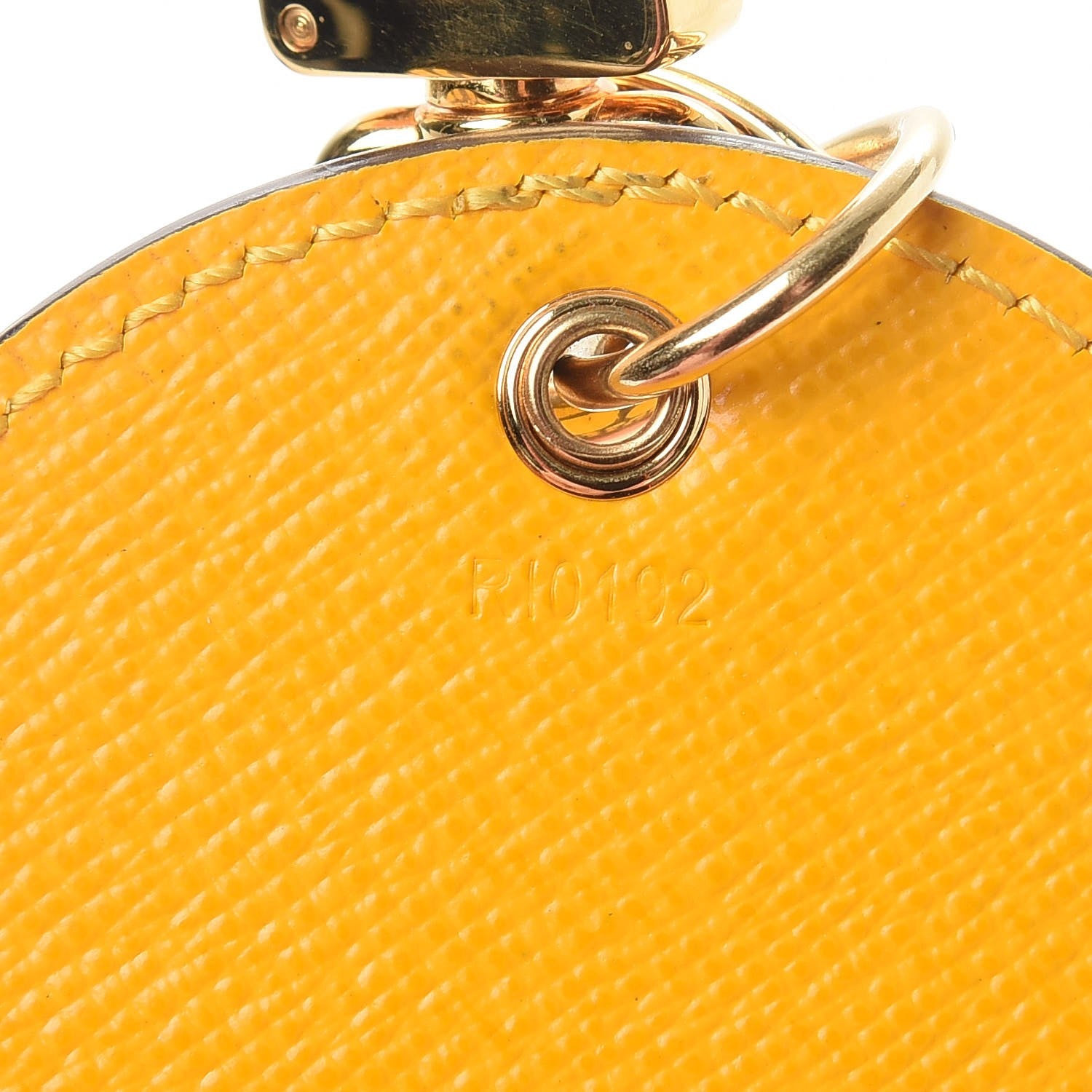 Louis Vuitton Monogram Kusama Town Key Ring Yellow 6 of 7