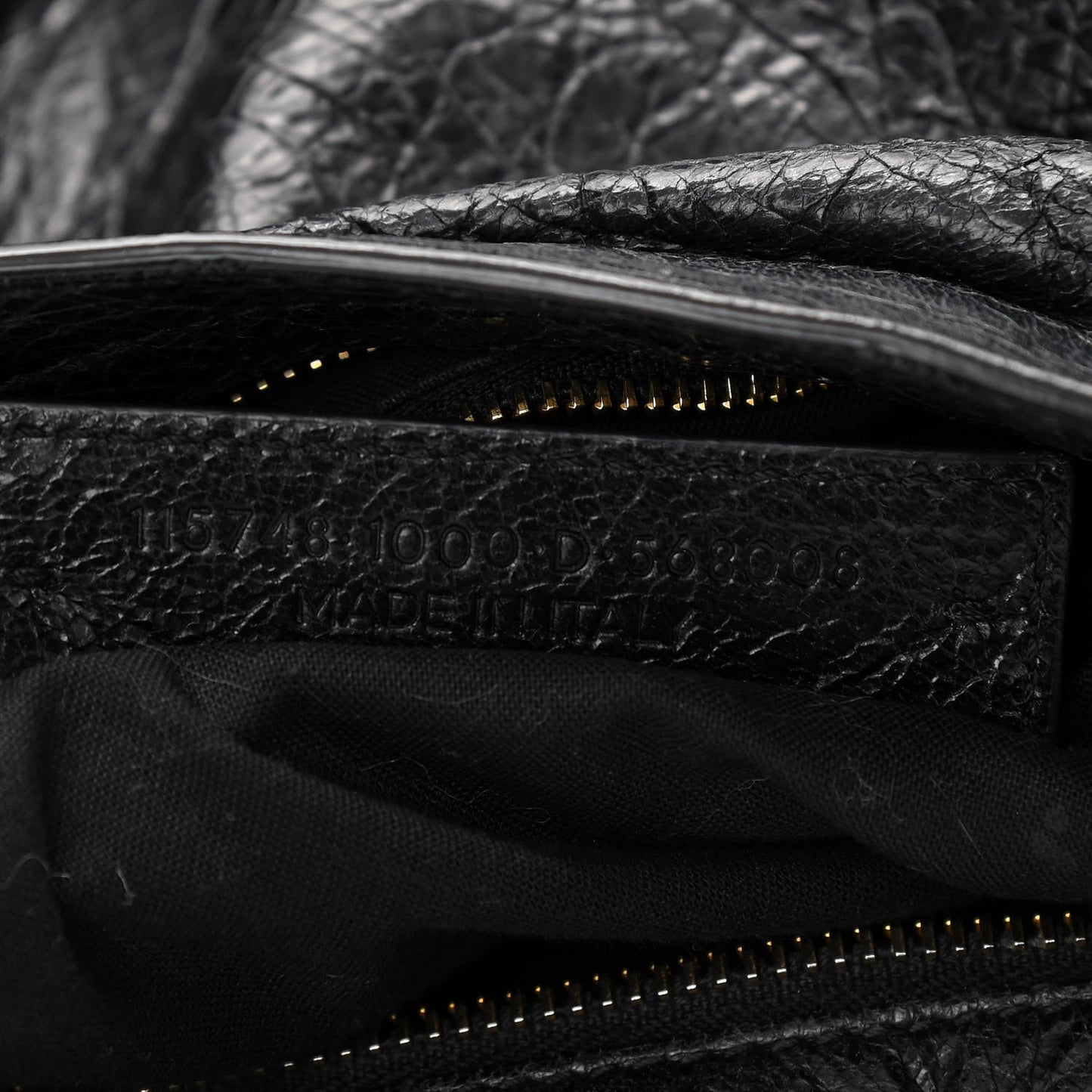 Agneau Classic Gold Hardware City Black