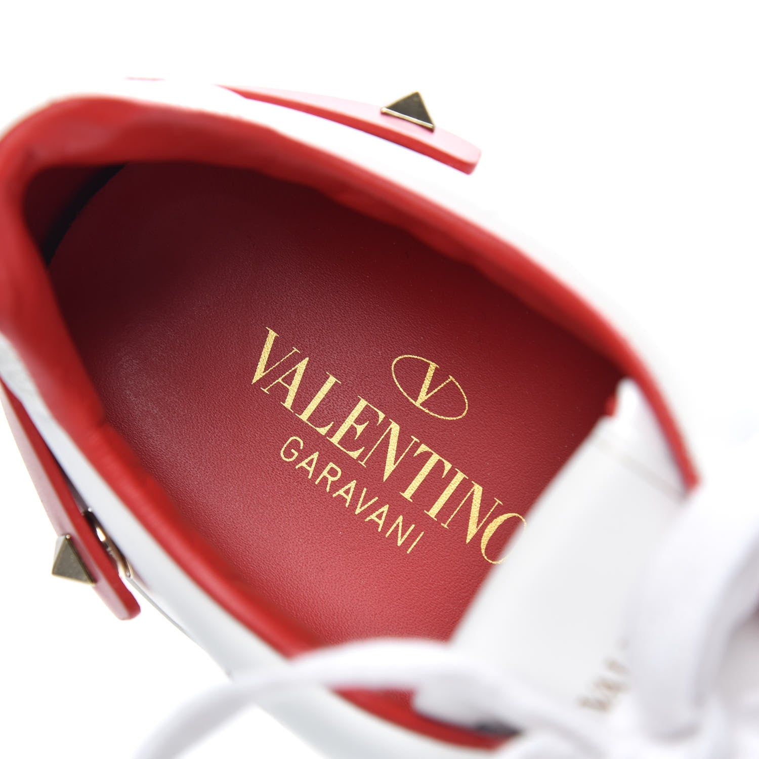 Valentino Garavani Calfskin Womens Backnet Sneakers 36 White Rosso Valentino 6 of 9