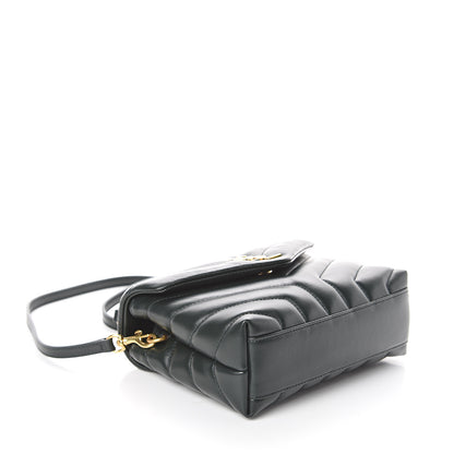 Saint Laurent Calfskin Y Quilted Monogram Toy Loulou Crossbody Bag Asphalt 3 of 7