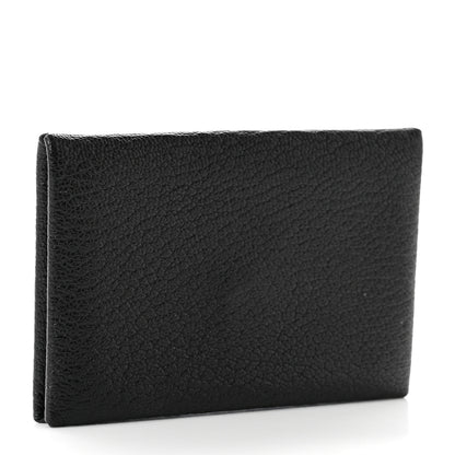 Hermes Chevre Mysore Calvi Card Case Black 3 of 6