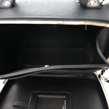 Chanel Caviar Quilted Large CC Filigree Vanity Case Black 5 of 10