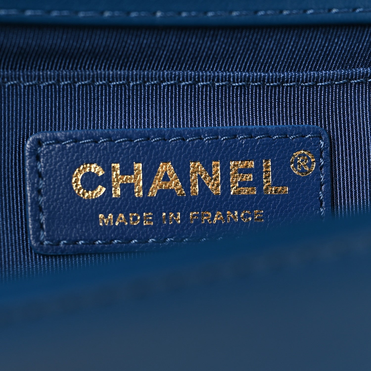 Chanel Calfskin Quilted Medium Boy Top Handle Flap Blue 6 of 10