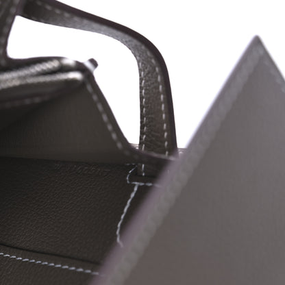 Hermes Evercolor Kelly Wallet To Go Etoupe 7 of 12