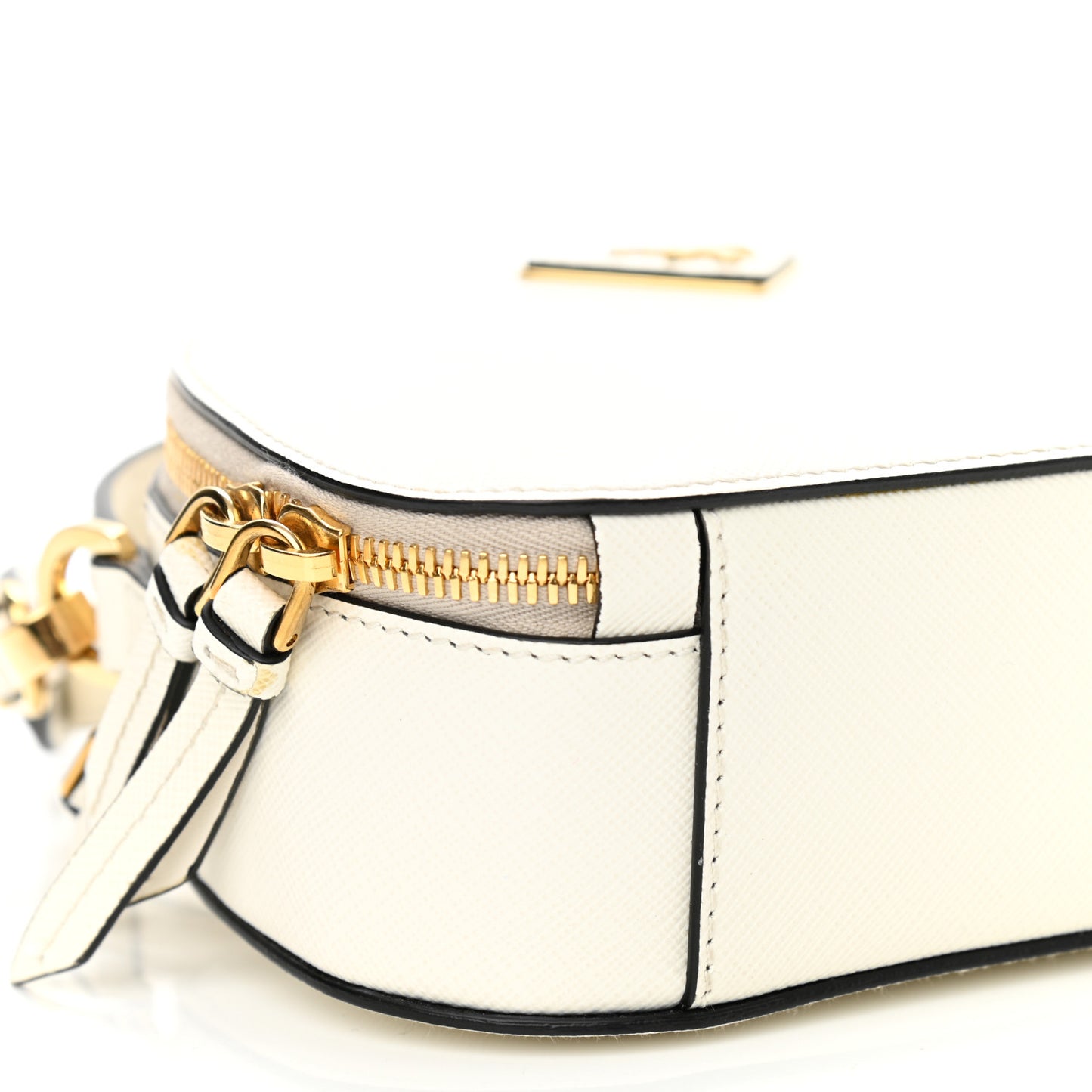 Saffiano Lux Odette Crossbody White