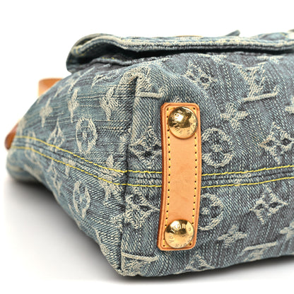 Louis Vuitton Monogram Denim Baggy PM Blue 7 of 9