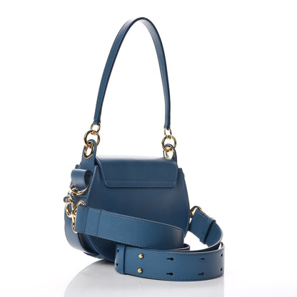 Chloe Calfskin Small Tess Bag Vinyl Blue 4 of 10