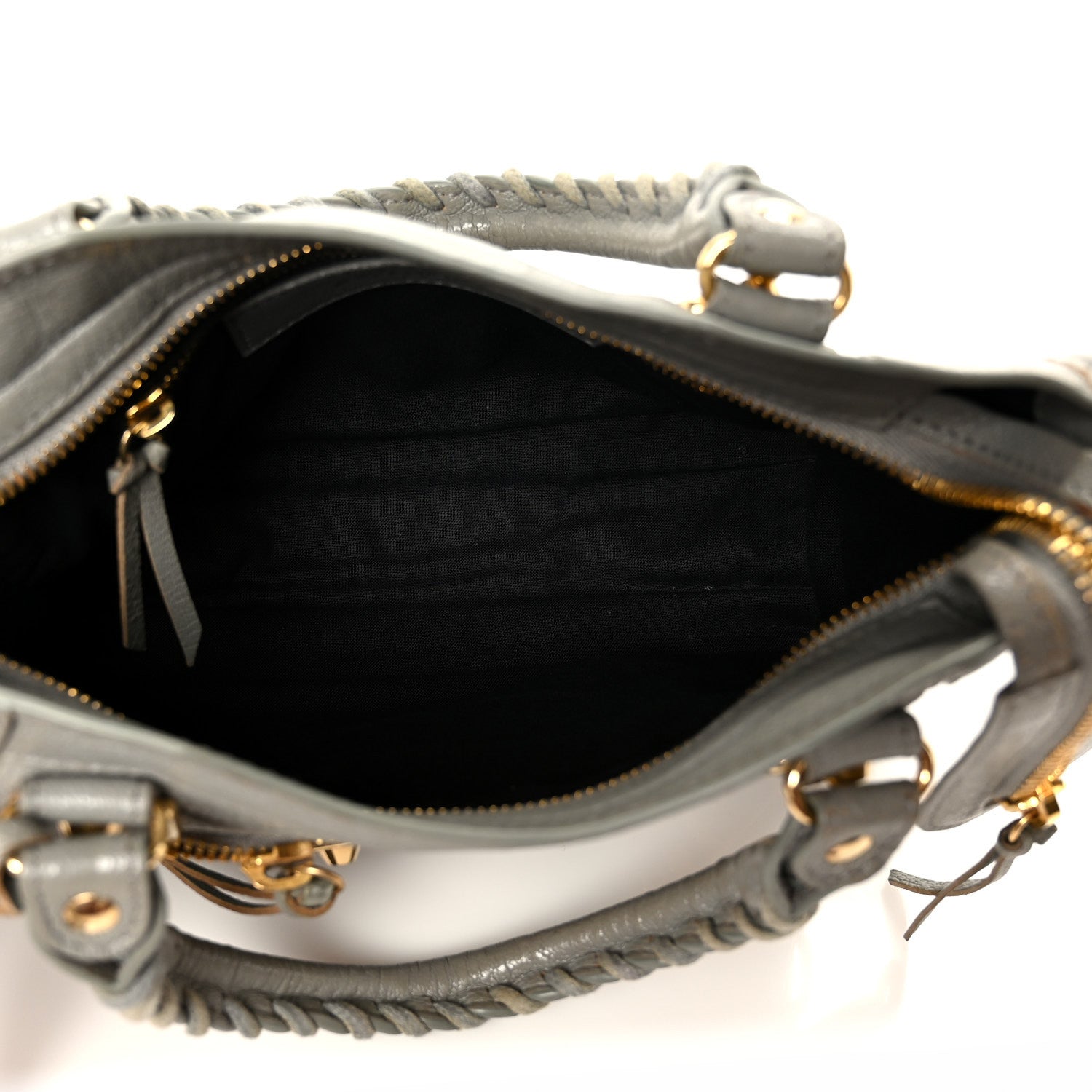 Balenciaga Chevre Gold Metallic Edge Hardware Mini City Gris Taupe 6 of 11