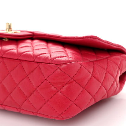 Chanel Lambskin Quilted Valentine Charms Medium Flap Red 10 of 10