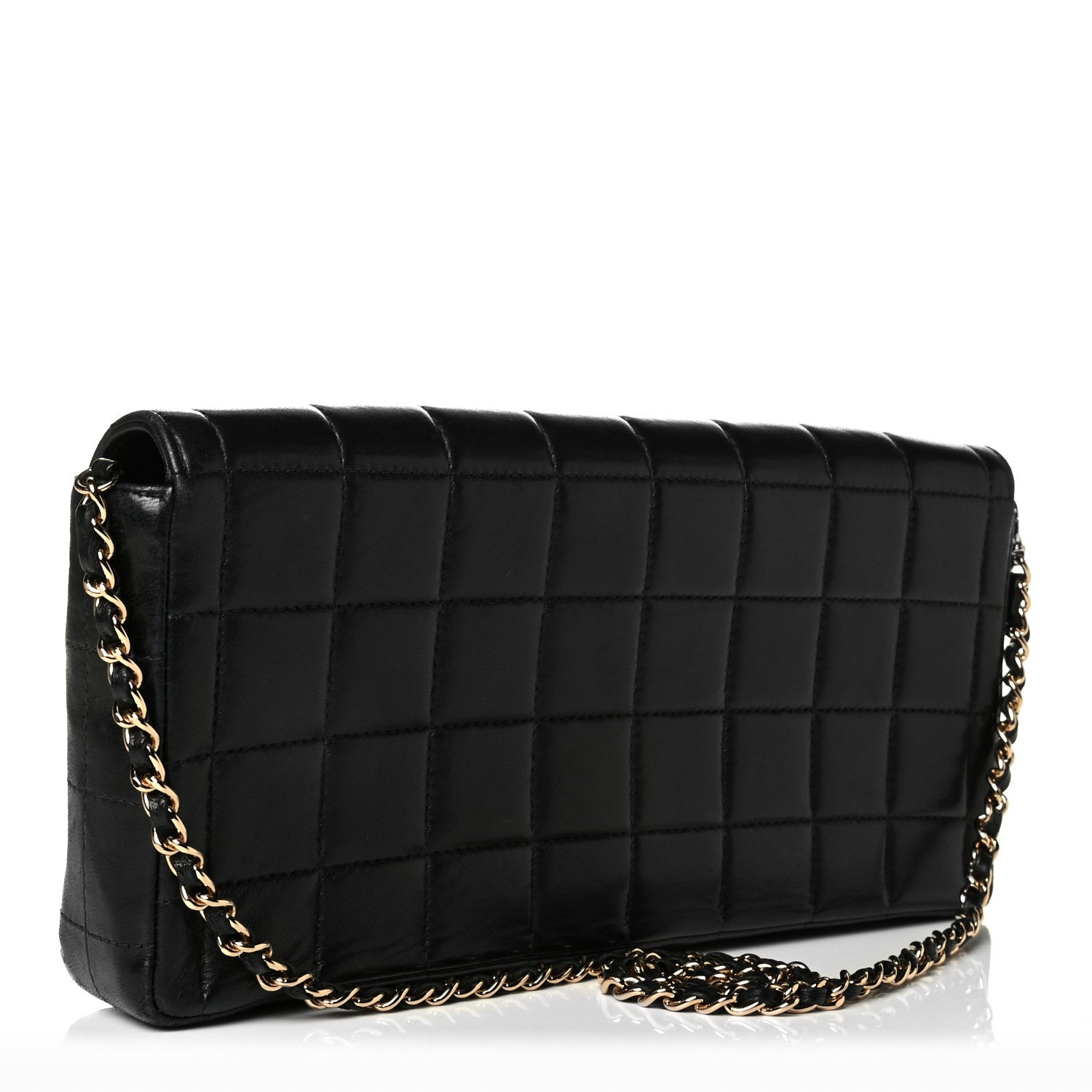 Chanel Lambskin East West Chocolate Bar Flap Black 2 of 8