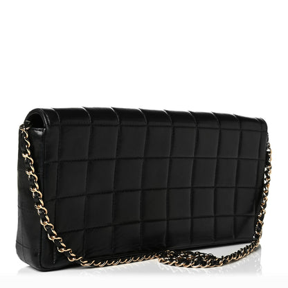Chanel Lambskin East West Chocolate Bar Flap Black 2 of 8