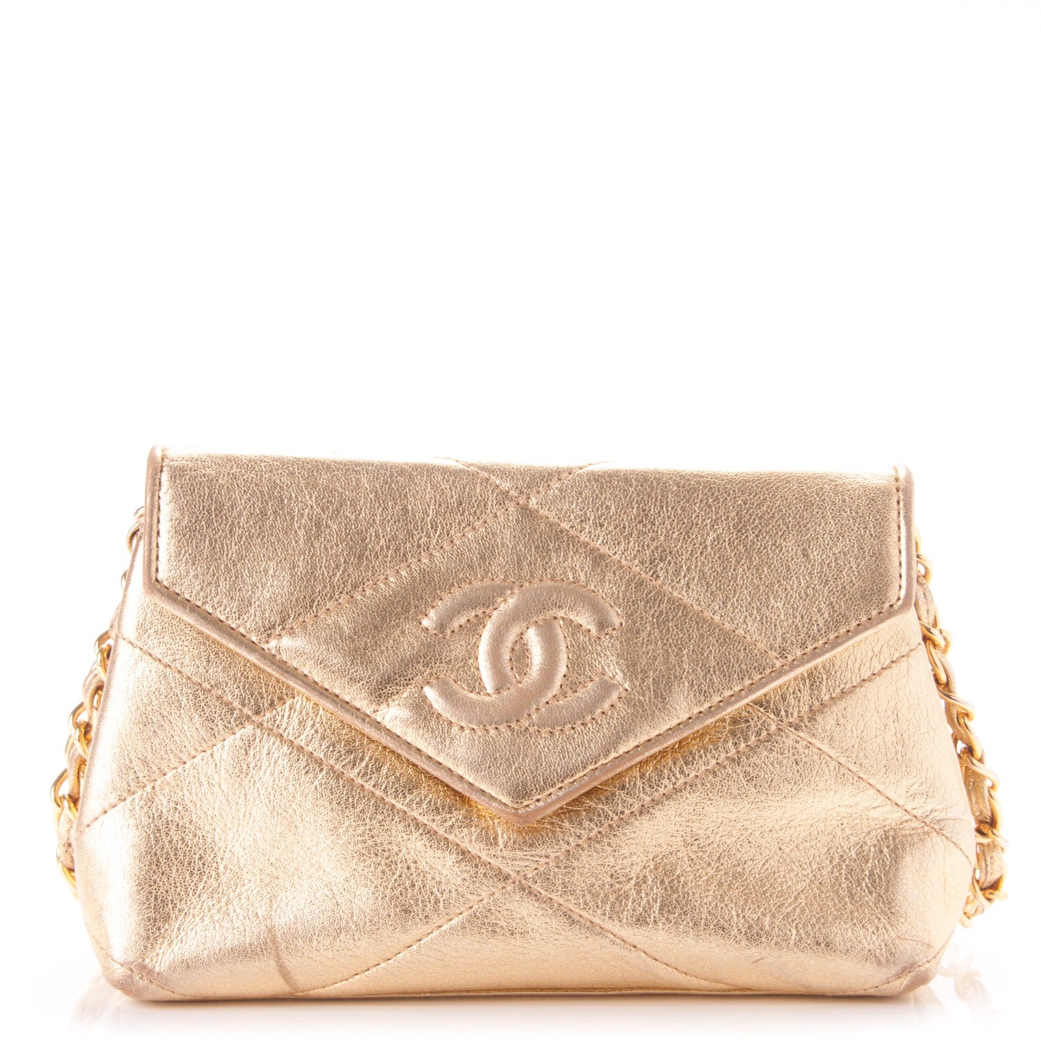 Chanel Metallic Lambskin Quilted Small Flap Gold 1 of 11