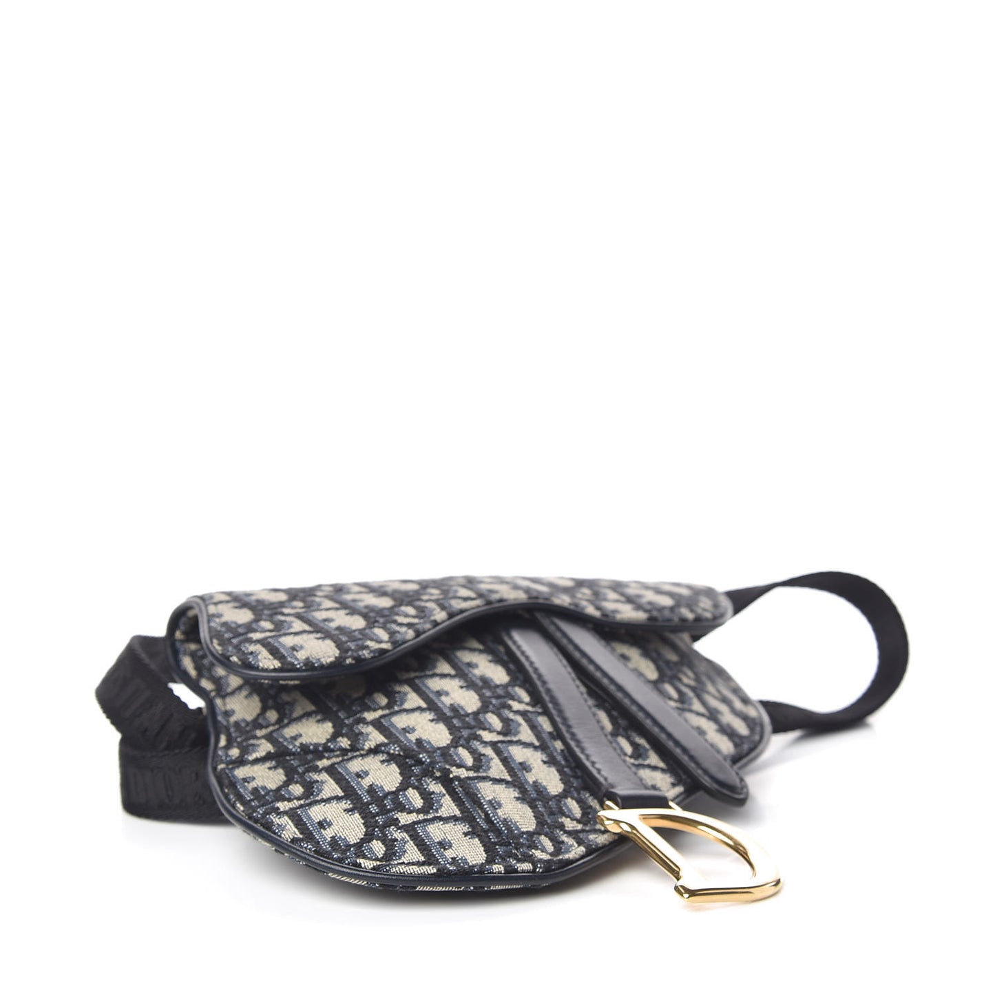 Oblique Saddle Belt Bag Blue