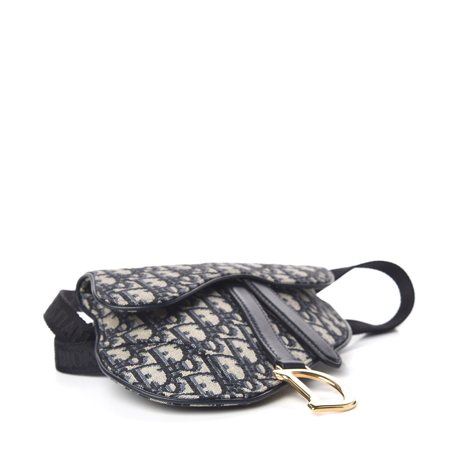 Christian Dior Oblique Saddle Belt Bag Blue 4 of 9