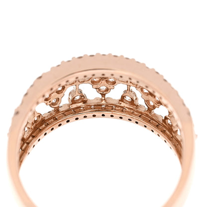 Parker & West by FASHIONPHILE 18K Rose Gold Diamond 1.00ctw Pave Openwork Band Ring 59 8.75 5 of 8
