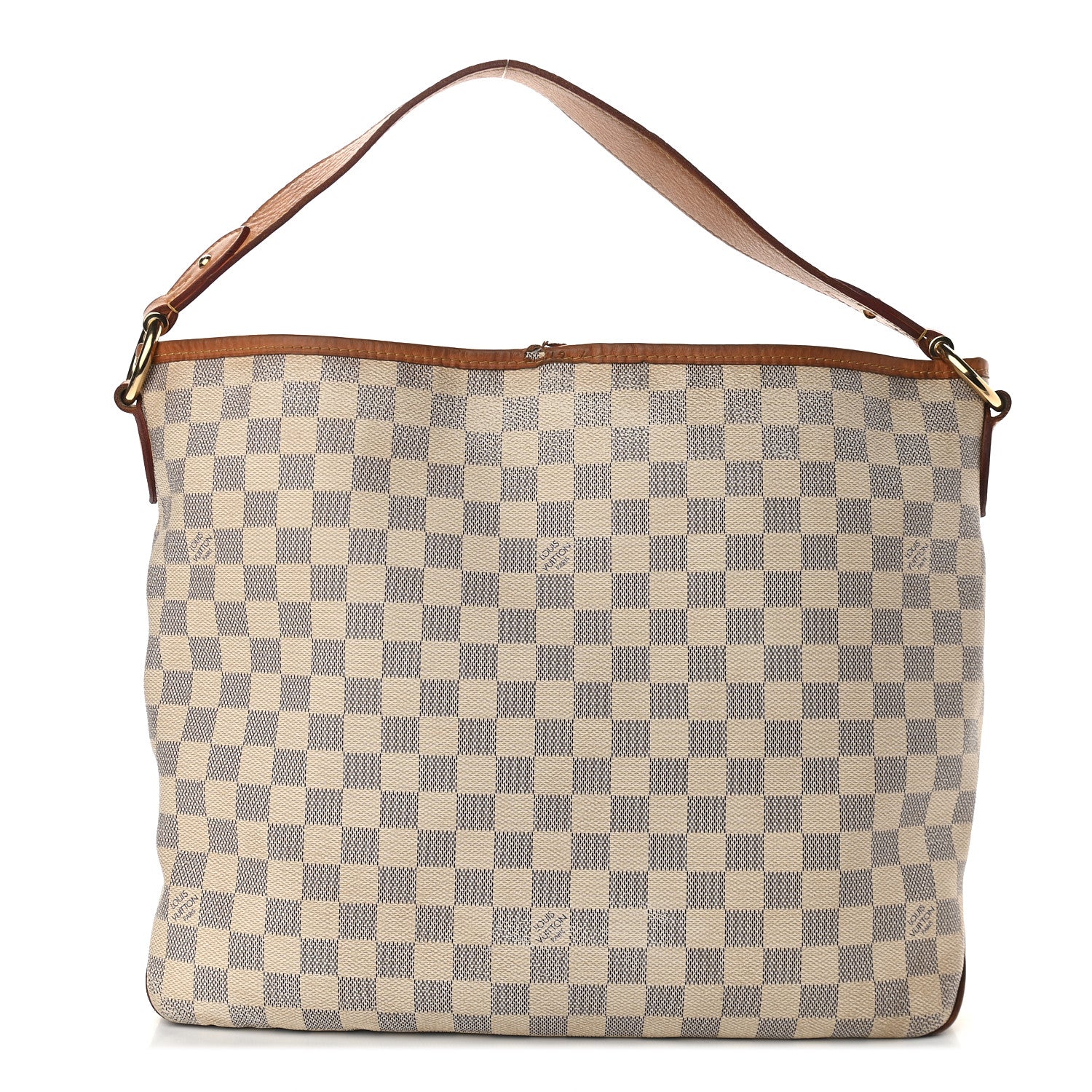 Louis Vuitton Damier Azur Delightful MM Rose Ballerine 1 of 13
