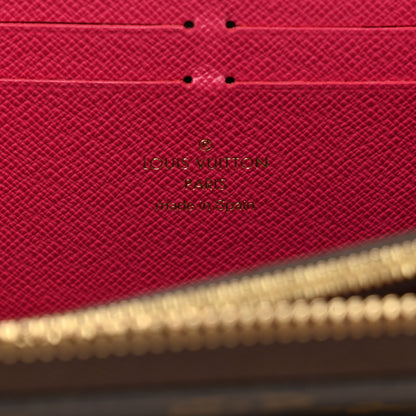 Louis Vuitton Monogram Clemence Wallet Fuchsia 6 of 7