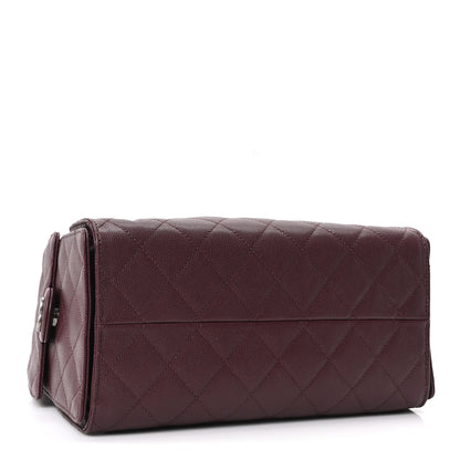 Chanel Caviar Quilted Small Chanel 25 Handbag Dark Burgundy 4 of 10