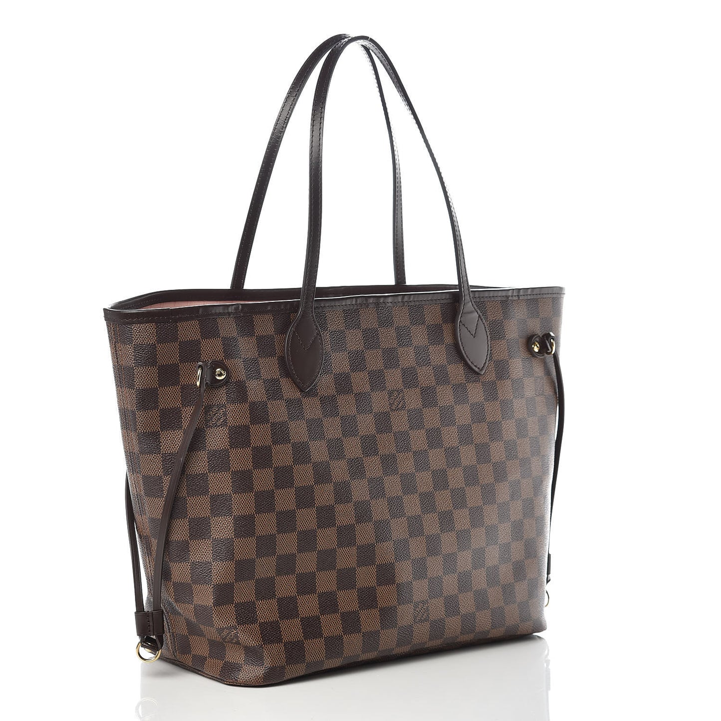 Damier Ebene Neo Neverfull MM Rose Ballerine