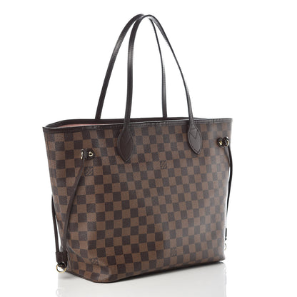 Louis Vuitton Damier Ebene Neo Neverfull MM Rose Ballerine 3 of 14