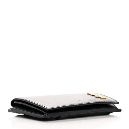 Saint Laurent Calfskin Monogram Coin Pouch Black 4 of 13