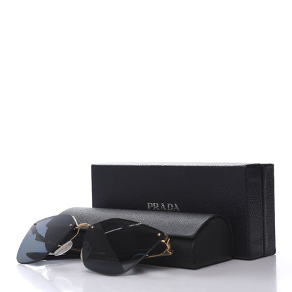 Prada Polarized Cat Eye Sunglasses SPR 68T Black 7 of 7