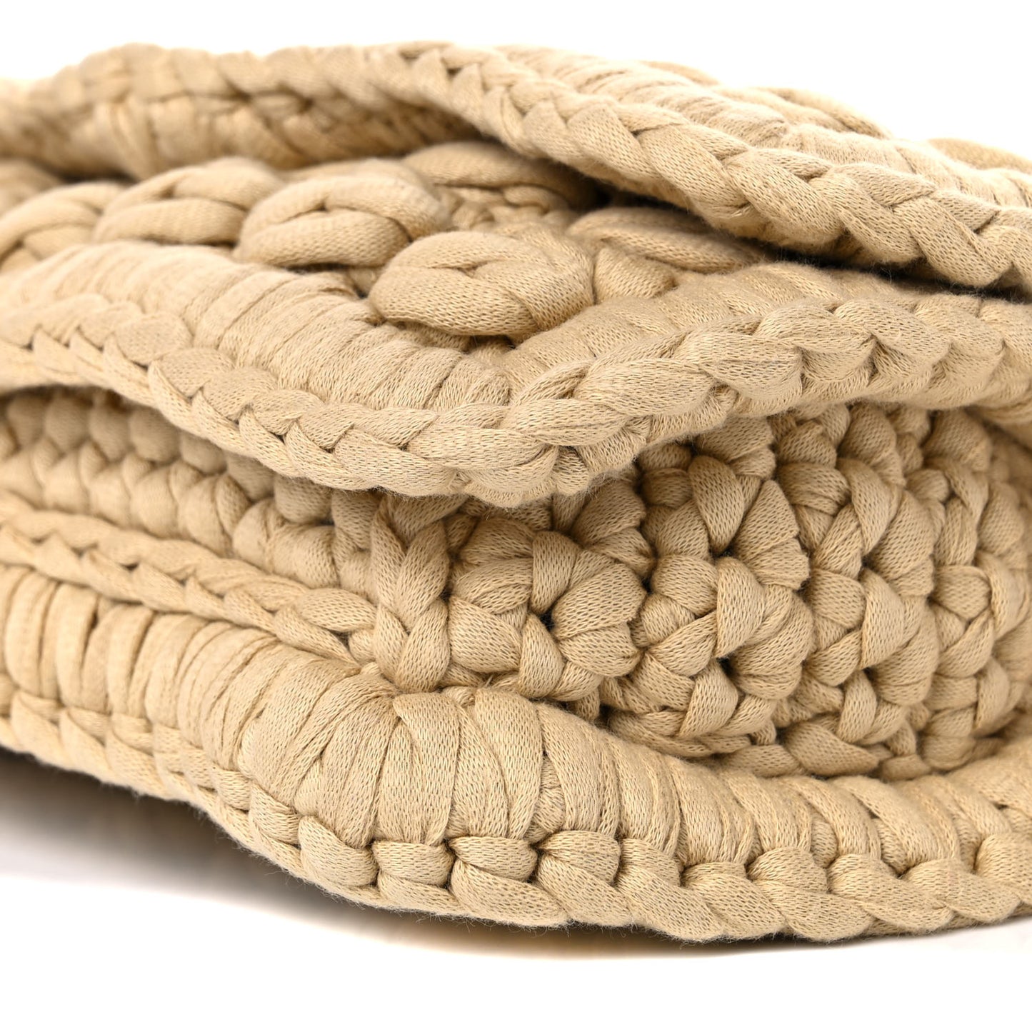 Jersey Crochet Shoulder Bag Sand