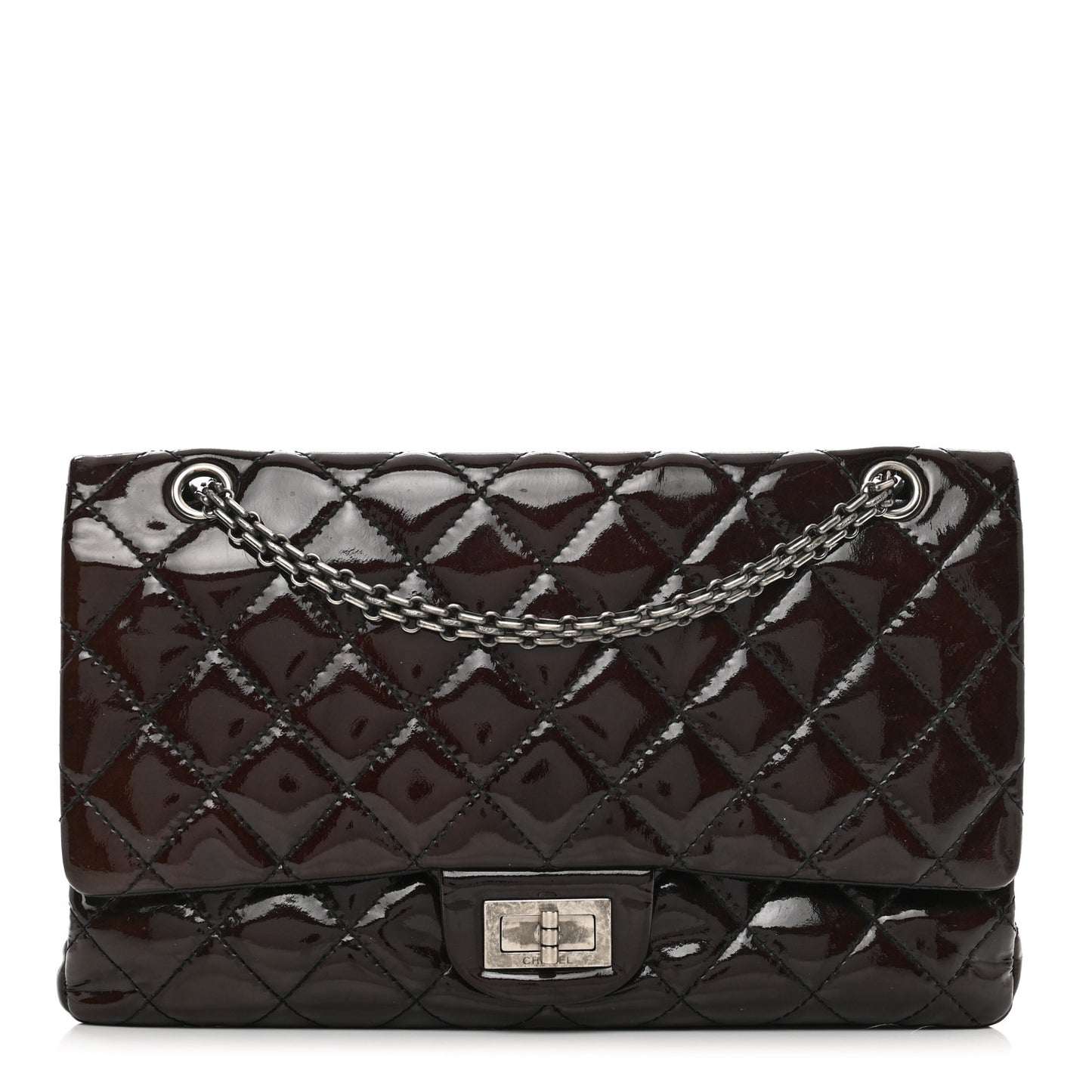 Patent Quilted 2.55 Reissue 227 Flap Brown