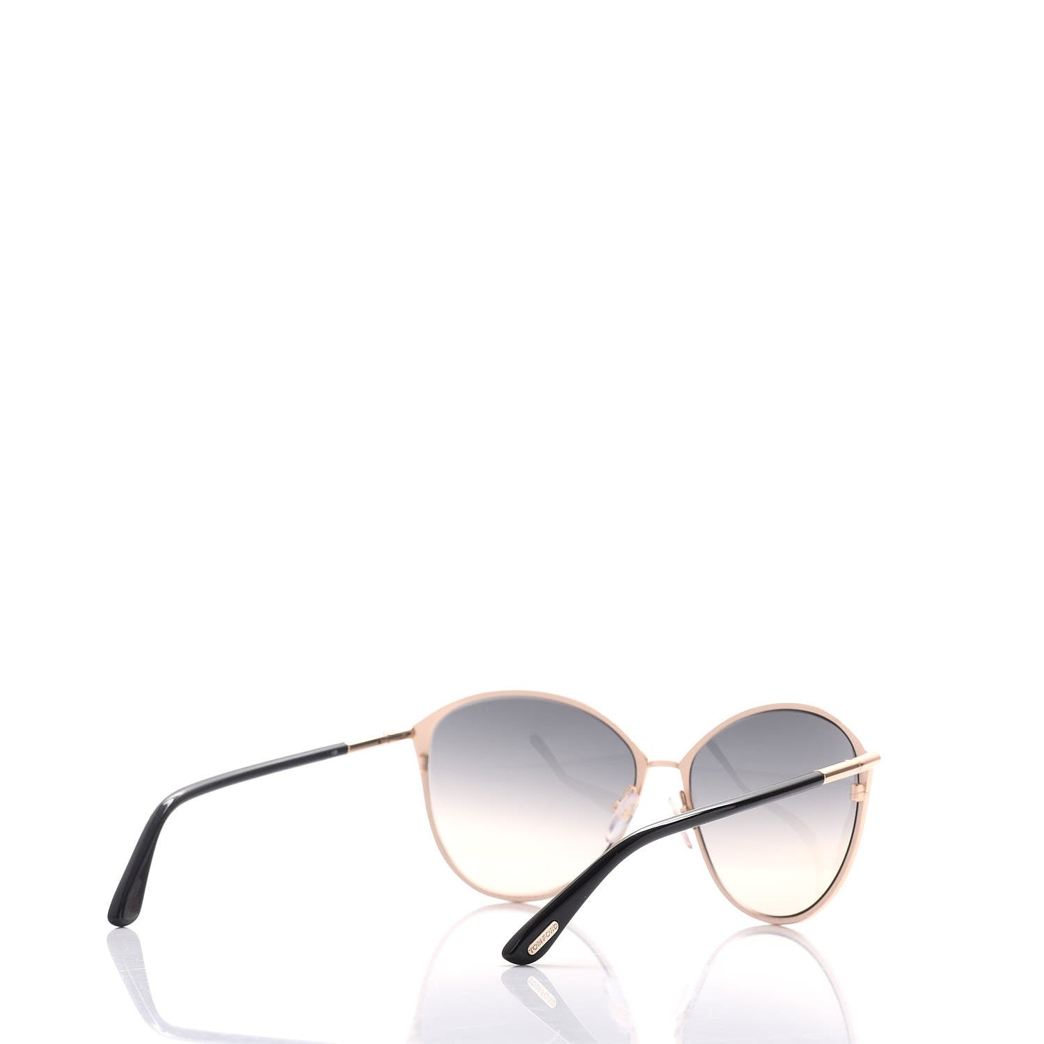 Tom Ford Penelope Vintage Round Sunglasses TF320 Black 4 of 9