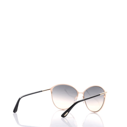 Tom Ford Penelope Vintage Round Sunglasses TF320 Black 4 of 9