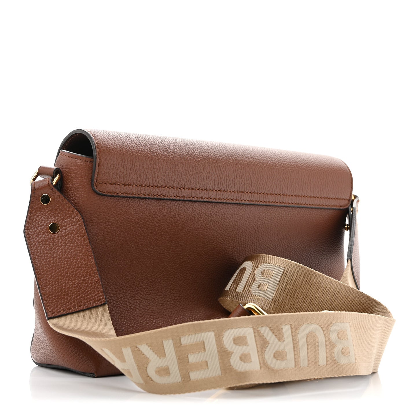 Calfskin Vintage Check Note Crossbody Bag Tan