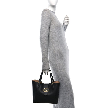 Gucci New Sakai Calfskin Lux Small Dahlia Tote Black 2 of 11