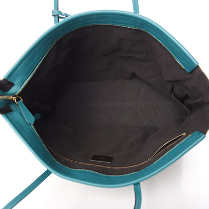 Fendi Pequin Vitello Medium Roll Tote Tobacco Lago 4 of 9