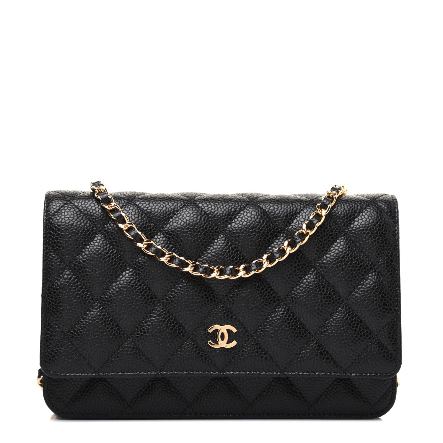 Chanel Caviar Quilted Wallet On Chain WOC Black 1 of 13