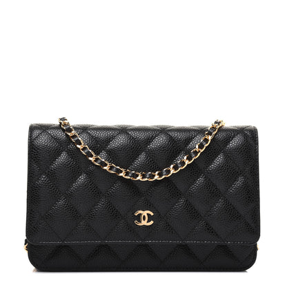 Chanel Caviar Quilted Wallet On Chain WOC Black 1 of 13