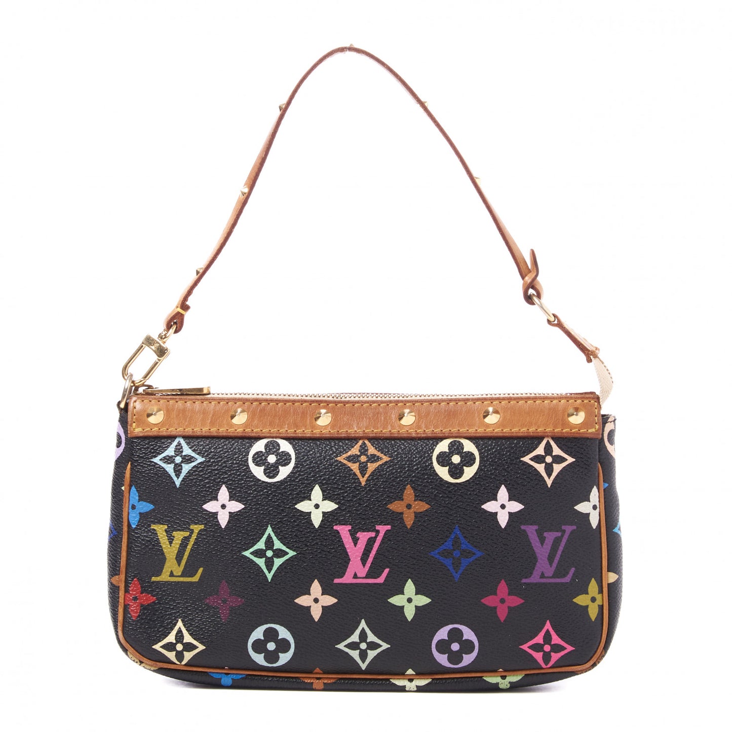 Monogram Multicolor Pochette Accessories Black