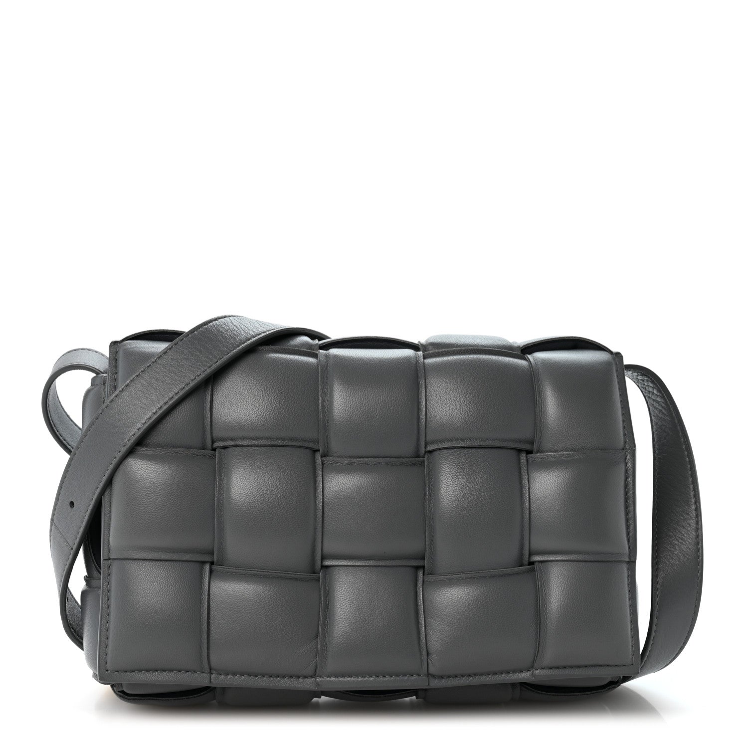 Bottega Veneta Nappa Maxi Intreccio Padded Cassette Crossbody Bag Thunder 1 of 14