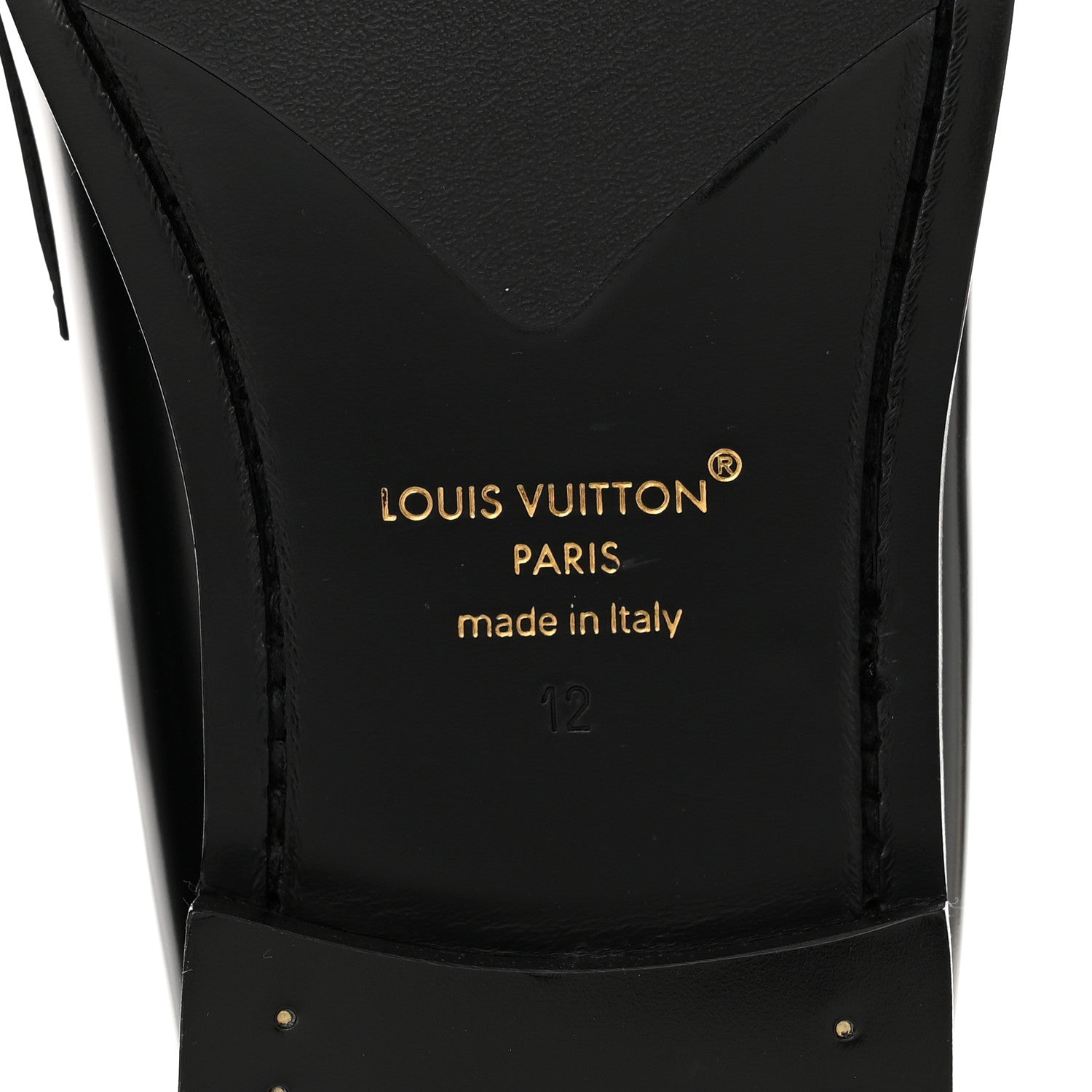 Louis Vuitton Calfskin Monogram Eclipse Mens Major Loafers 12 Black 8 of 10